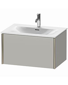 Duravit Meuble sous-vasque XViu XV40330B107 71 x 39,7 x 48 cm, gris béton mat, 2000 , champagne mat