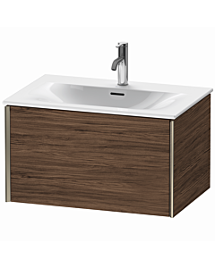 meuble-lavabo Duravit XViu XV40330B121 71 x 48 x 39,7 cm, noyer foncé, tiroir coulissant 2000 , champagne mat