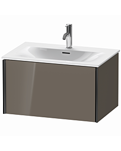 Duravit Meuble sous-vasque XViu XV40330B289 71 x 39,7 x 48 cm, gris flanelle brillant, 2000 , noir mat