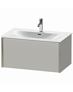 Duravit XViu vanity unit XV40340B107 81 x 39.7 x 48 cm, concrete gray matt, 2000 pull-out, champagne matt