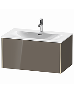 Duravit XViu Waschtisch-Unterschrank XV40340B189 81 x 39,7 x 48 cm, flannel grey hochglanz, 1 Auszug, champagner matt