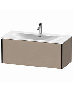 Duravit XViu Waschtisch-Unterschrank XV40350B275 101 x 39,7 x 48 cm, leinen, 1 Auszug, schwarz matt