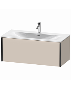 Duravit XViu Waschtisch-Unterschrank XV40350B291 101 x 39,7 x 48 cm, taupe matt, 1 Auszug, schwarz matt