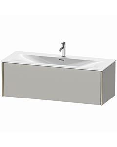Duravit Meuble sous-vasque XViu XV40360B107 121 x 39,7 x 48 cm, gris béton mat, 2000 , champagne mat