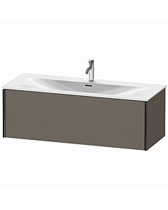 Duravit XViu vanity unit XV40360B290 121 x 39.7 x 48 cm, flannel gray silk matt, 2000 pull-out, black matt