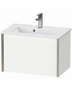 Duravit XViu vanity unit XV40780B118 61 x 39 x 40 cm, matt white, 2000 pull-out drawer, wall-mounted, matt champagne