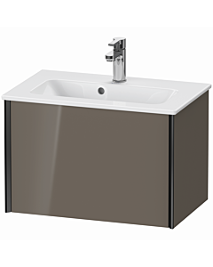 Duravit Meuble sous-vasque XViu XV40780B289 61 x 40 x 39 cm, gris flanelle brillant, 2000 , suspendu, noir mat