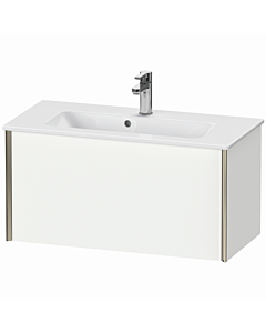Duravit XViu vanity unit XV40790B118 81 x 40 x 39 cm, matt white, 2000 pull-out, wall-hung, matt champagne