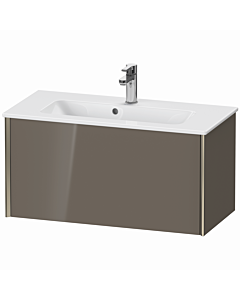 Duravit Meuble sous-vasque XViu XV40790B189 81 x 40 x 39 cm, gris flanelle brillant, 2000 , suspendu, champagne mat