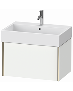 Duravit XViu vanity unit XV42350B118 68.4 x 39.7 x 45.4 cm, matt white, 2000 pull-out, matt champagne