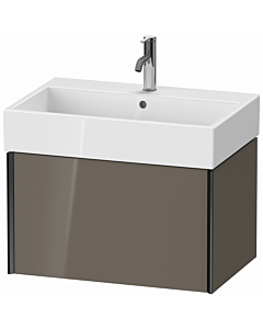 Duravit Meuble sous-vasque XViu XV42350B289 68,4 x 39,7 x 45,4 cm, gris flanelle brillant, 2000 , noir mat