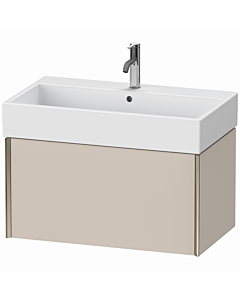 Duravit XViu vanity unit XV42360B191 78.4 x 39.7 x 45.4 cm, matt taupe, 2000 pull-out, matt champagne