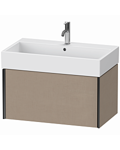 Duravit XViu Waschtisch-Unterschrank XV42360B275 78,4 x 39,7 x 45,4 cm, leinen, 1 Auszug, schwarz matt