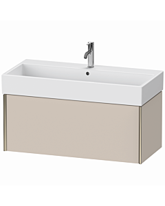 Duravit Meuble sous-vasque XViu XV42370B191 98,4 x 39,7 x 45,4 cm, taupe mat, 2000 , champagne mat