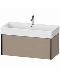 Duravit XViu Waschtisch-Unterschrank XV42370B275 98,4 x 39,7 x 45,4 cm, leinen, 1 Auszug, schwarz matt