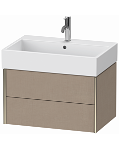 Duravit XViu Waschtisch-Unterschrank XV43350B175 68,4 x 39,7 x 45,4 cm, leinen, 2 Schubkästen, champagner matt