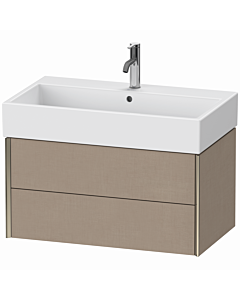 Duravit Meuble sous-vasque XViu XV43360B175 78,4 x 39,7 x 45,4 cm, lin, 2 tiroirs, champagne mat