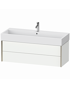 Duravit XViu Waschtisch-Unterschrank XV43380B118 118,4 x 39,7 x 45,4 cm, weiß matt, 2 Schubkästen, champagner matt