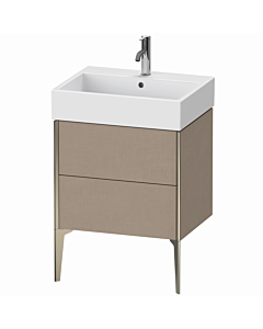Duravit Meuble sous-vasque XViu XV45340B175 58,4 x 49,3 x 45,4 cm, lin, 2 coulissants, champagne mat