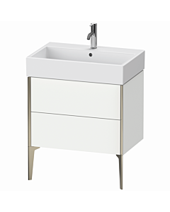 Duravit XViu vanity unit XV45350B118 68.4 x 49.3 x 45.4 cm, matt white, 2 pull-outs, matt champagne