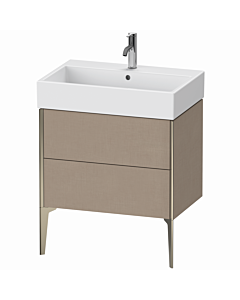 Duravit XViu Waschtisch-Unterschrank XV45350B175 68,4 x 49,3 x 45,4 cm, leinen, 2 Auszüge, champagner matt