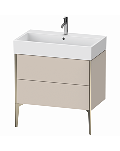 Duravit XViu vanity unit XV45360B191 78.4 x 49.3 x 45.4 cm, matt taupe, 2 pull-outs, matt champagne