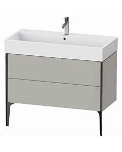 Duravit XViu vanity unit XV45370B207 98.4 x 49.3 x 45.4 cm, concrete gray matt, 2 pull-outs, black matt