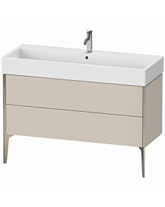 Duravit XViu vanity unit XV45380B191 118.4 x 49.3 x 45.4 cm, matt taupe, 2 pull-outs, matt champagne