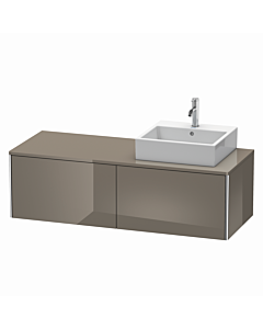 Duravit XSquare Duravit XSquare XS4903R8989 140x40x54.8cm, 2 pull-outs, right, Flannel Grey hochglanz