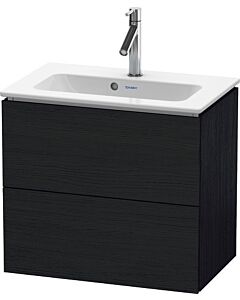 Duravit L-Cube Waschtisch-Unterschrank LC625601616 62 x 39,1 cm, Eiche schwarz, 2 Schubkästen, wandhängend