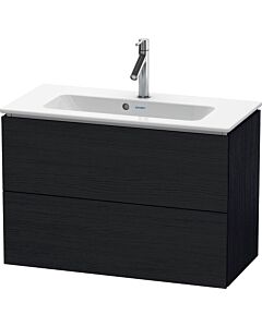 Duravit L-Cube Waschtisch-Unterschrank LC625701616 82 x 39,1 cm, Eiche schwarz, 2 Schubkästen, wandhängend
