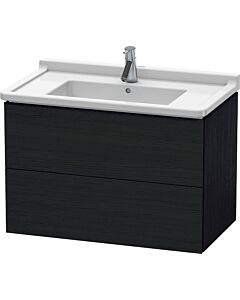 L-Cube Duravit vasque LC626501616 82 x 46,9 cm, chêne noir, 2 tiroirs, suspendu