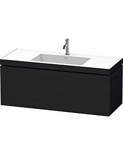 Duravit L-Cube vanity unit LC6919O1616 120 x 48 cm, 2000 tap hole, black oak, 2000 pull-out