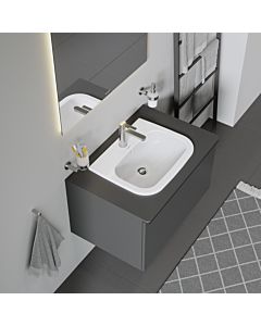 Duravit D-Code Einbauwaschtisch 0337540000 54,5 x 43,5 cm, für Einbau von oben, weiss