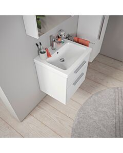 Duravit D-Code lavabo 2399650000 Weiß Hochglanz , 650x480mm, avec trop-plein, banque de trous de robinetterie, trou de robinetterie