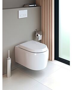 WC suspendu Duravit Collection One, à chasse d&#39;eau profonde, référence 2583090000, fixation invisible, 385 x 570 mm, blanc brillant