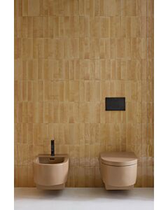 Duravit Balcon Mural WC 290609AM00 540 mm, Argile terra Matt, Lavable, Sans rebord, Incl. fixations dissimulées, 4,5 l, Sortie : horizontale