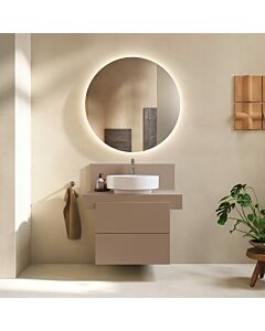 Duravit Balcoon vanity unit BA50120JFIF0000 wall-mounted, 60 x 57 x 53.4 cm, Umbra textured, 2 drawers