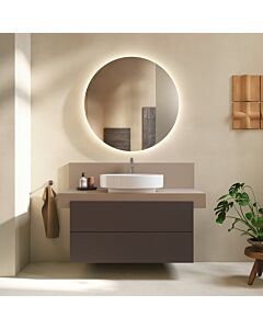 Duravit Balcoon Waschtisch-Unterschrank BA50130JGIG0000 wandhängend, 80 x 57 x 53,4 cm, Schieferbraun strukturiert, 2 Schubkästen