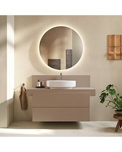 Meuble sous-vasque Balcon BA50140JFIF0000 mural, 100 x 57 x 53,4 cm, texturé Duravit Umbra 2 tiroirs