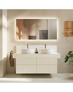 Meuble sous-vasque Duravit BA50170JDID0000 mural, 120 x 57 x 53,4 cm, ivoire texturé, 4 tiroirs