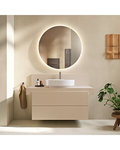 Duravit Balcoon Konsole BA90570IEIE0000 100 x 55 x 37 cm, 1 Ausschnitt, Becken Mitte, Sandbeige matt