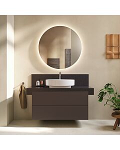 Console de balcon Duravit BA90640IAIA0000 100 x 55 x 37 cm, découpe 2000 , centre du bassin, structure de lave, composite minéral