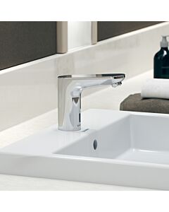 Duravit Sensor 1 Waschtischarmatur elektronisch SE1094019010 Batterieanschluss, Temperaturregulierung, Chrom Hochglanz
