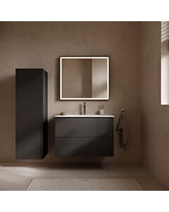Duravit L-Cube Waschtischunterbau LC624104949 Graphit Matt, 82x55,5x48,1cm, 2 Schubladen