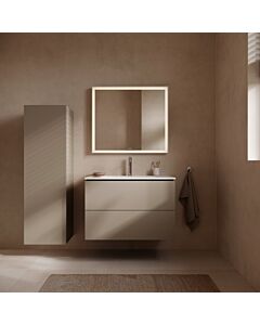 L-Cube Duravit vasque LC624109191 82 x 48, 2000 cm, taupe mat, 2 tiroirs, suspendu