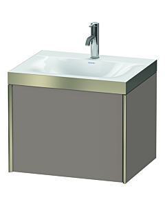 Duravit XViu meuble XV4609OB143P 60x48cm, 2000 gigogne, 2000 trou de coulée, champagne mat, Rahmen P, basalte mat