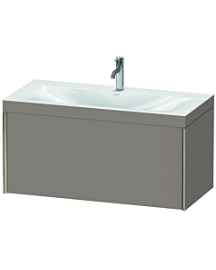 Duravit XViu meuble XV4611OB143C 100x48cm, 2000 gigogne, 2000 trou de coulée, champagne mat, Rahmen C, le basalte mat