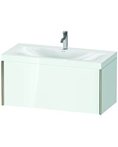Duravit Meuble sous-vasque XViu XV4611OB185C 100x48cm, coulissant 2000 2000 , champagne mat, Rahmen C, blanc brillant