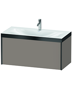 Duravit meuble XViu XV4611OB243P 100x48cm, 2000 gigogne, 2000 trou de coulée, noir mat, Rahmen P, basalte mat